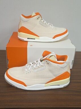 WMNS Air Jordan 3 Retro T - Fossil/Starfish-Sail Size 10 IH7694-200
